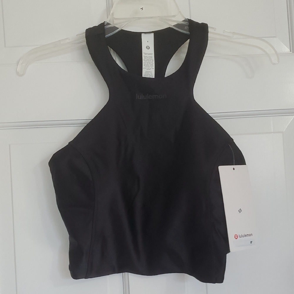 NWT Lululemon Satin Shine Tank Black SZ6